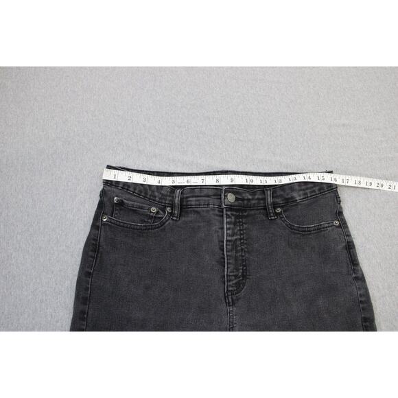 Lauren Ralph Lauren Womens Gray Premium Skinny Curvy Crop Denim Jeans Size 14 - Picture 6 of 11